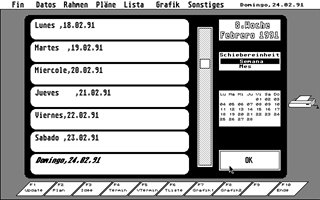 Zeitmanager atari screenshot